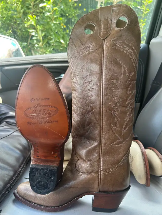 Brand New Alberta Boots Western Stampede Leather Cowboy Boots in Women's - Shoes in Calgary - Image 3