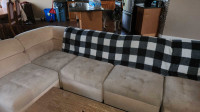 White couch sectional