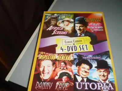 4 - DVD classic comedy set - Africa Screams, Utopia, others, View more
