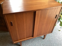Mid century teak storage cabinet