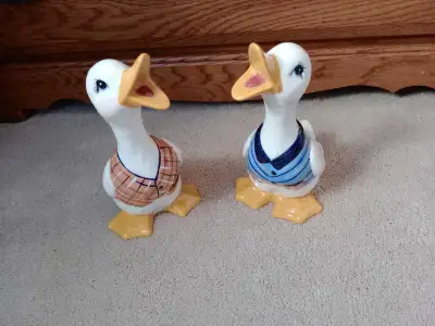 Pair of ceramic ducks, View more