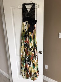Floral evening dress 