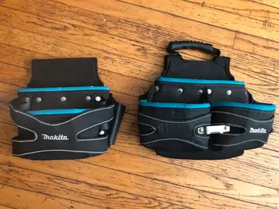 Makita tool belt pouches $30 each or both for $50, View more