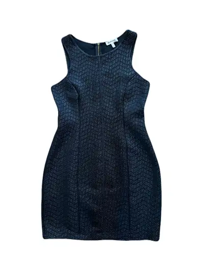 Women’s black sleeveless Monteau bodycon mini dress - medium, View more