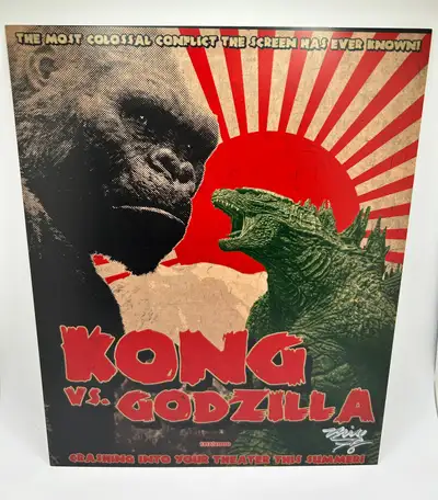 Kong vs. Godzilla 8x10 Exclusive Artist Signed Print, View more