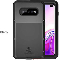 Love Mei for Samsung Galaxy S10 Plus Case 6.4'' with Temp. Glass