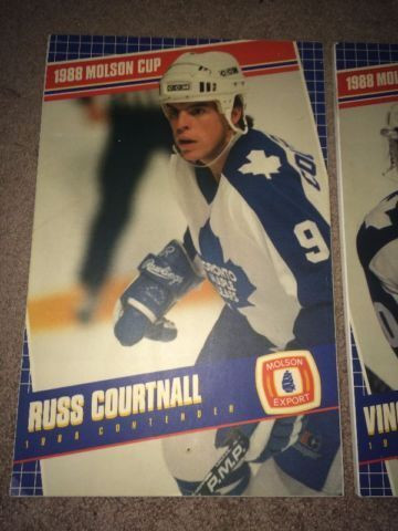 Toronto Maple Leafs Poster boards Damphousse & Courtnall 1980s in Arts & Collectibles in St. Catharines - Image 3