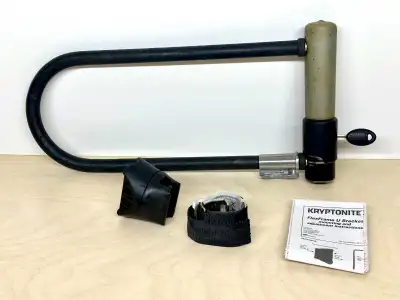 Kryptonite Kryptolok Long Shackle U-lock and Cable, View more