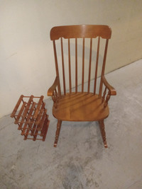 Rocking Chair and wine rack