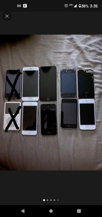 Various Apple iPhones and iPods 