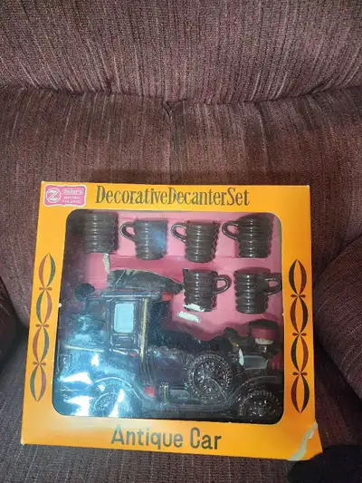 Antique Car Decanter Set, View more