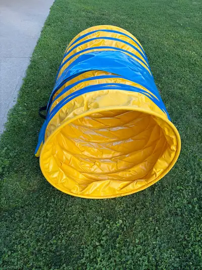 Heavy-Duty Dog Agility Training Tunnel + Holder, View more