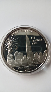 Cook Islands .999 silver Dollar Freedom Tower World Trade center
