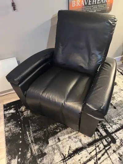Fauteuil inclinable en simili cuir, View more