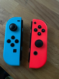 Neon Nintendo switch joycon controllers 