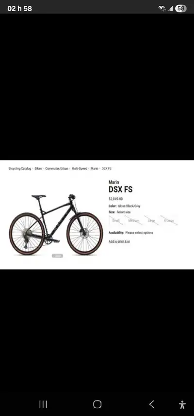 bike marin dsx fs, View more