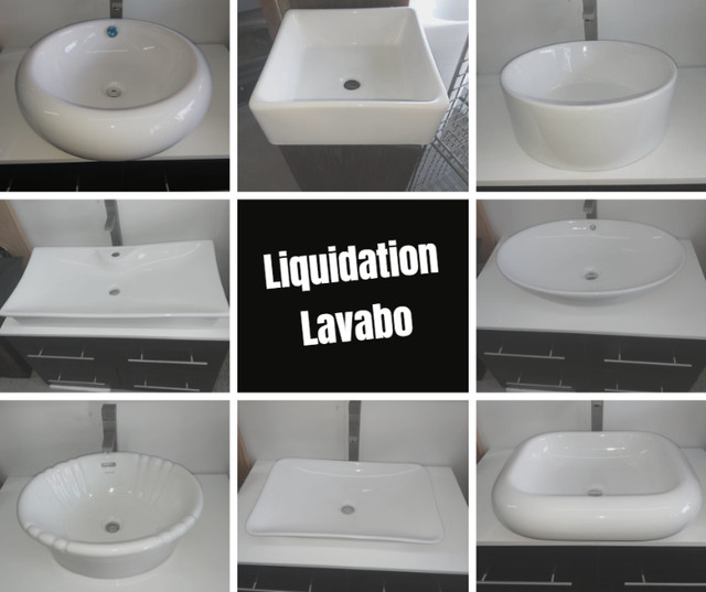 Liquidation Lavabo dans Plomberie, éviers, toilettes et bains  à Ville de Montréal