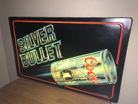 Coors Silver Bullett Light up beer bar sign excellent condition
