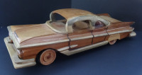 Hand Crafted all Wood Mid Century 1959 Buick Car