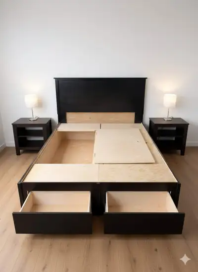 Storage Box Bed –Modern Design with Large Space | Fast Delivery, View more