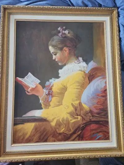 -Print The Reader- beautifully framed., View more