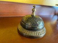 Victorian Style Brass Ornate Hotel Counter Service Desk Bell