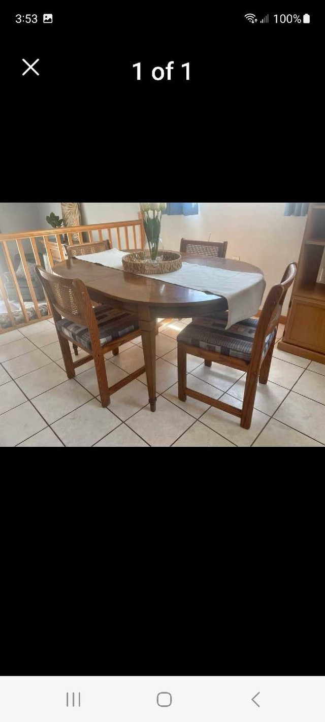 Antique Dining Table in Dining Tables & Sets in Belleville