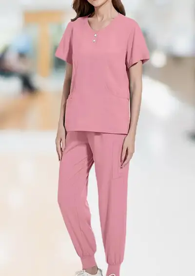 Pink Scrub Set! Size L, View more