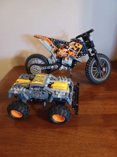 Lego Dirt Bike Moto Cross and Monster Truck, View more