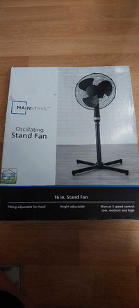 Fan with stand