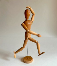 Mannequin articulé en bois de 12 pouces, pour artiste