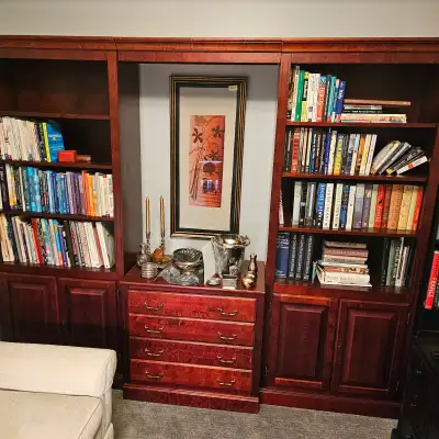 ⭐ Bookshelves Cabinets Wall Unit - READ AD, View more