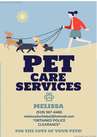 Belle River/Windsor/Essex County's Best Pet Care Services