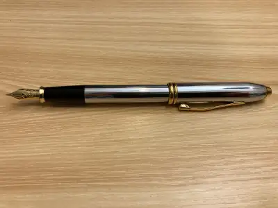 Fountain pen, Cross Townsend, medium, silver 'Medalist', used, View more
