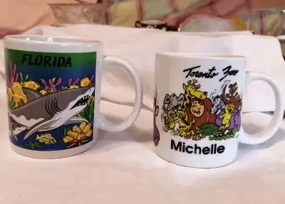 2 Toronto Zoo michelle & Florida porcelain coffee mugs, View more