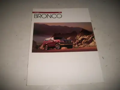 1993 FORD BRONCO DEALER SALES BROCHURE. LIKE NEW!, View more