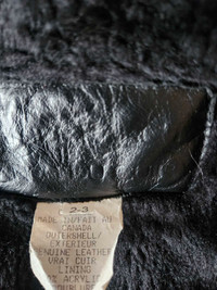 Leather woman's coat.          LEATHER RANCH