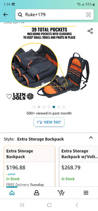 Klein tool back pack