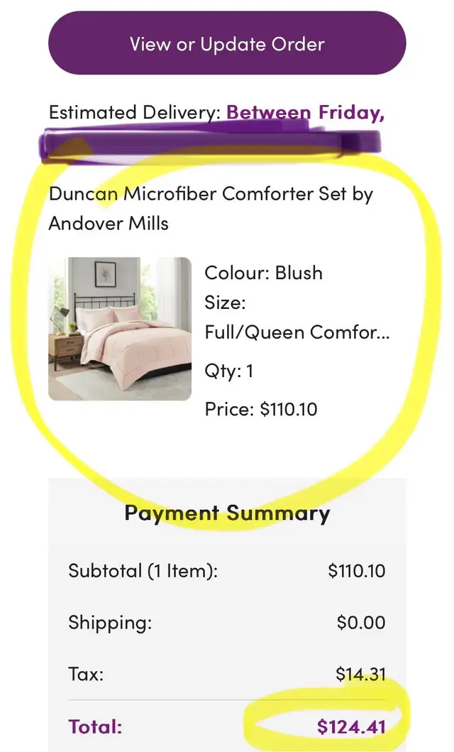 COMFORTER - DBL / QUEEN SIZE in Bedding in Markham / York Region - Image 2