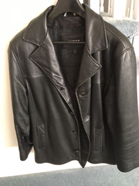 Leather jacket size l