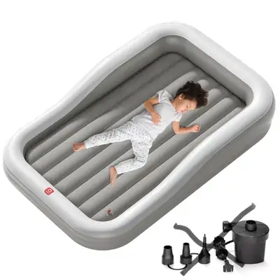 Inflatable Toddler Travel Bed - w Built-in Bumpers, View more