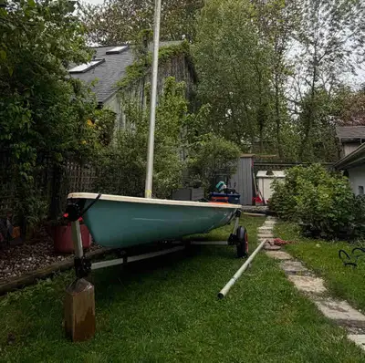 Baby blue is on the market! Laser ready for the water everything needed is here. $1600 with dolly $1...