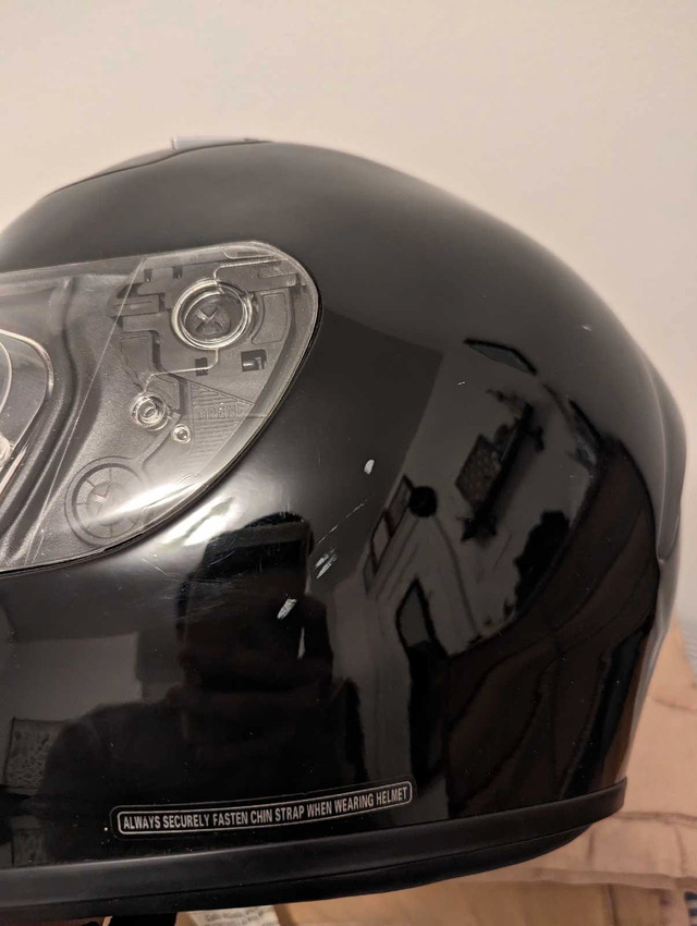 HJC  FG-17 Black Motorcyle Helmet (medium) in Motorcycle Parts & Accessories in City of Toronto - Image 4