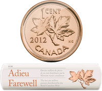 Monnaie - Rouleau de un cent 2012 - Adieu