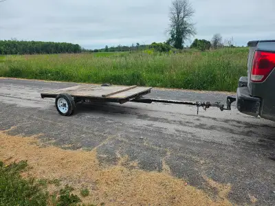Great trailer to drag around your property. Or it is very easily made legal with some lights and a p...