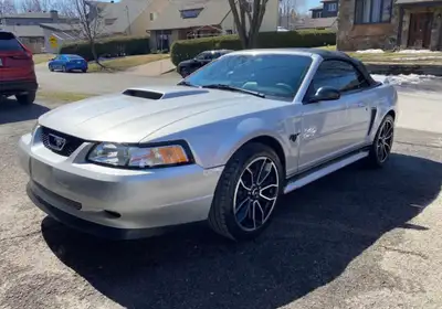 2000 Ford Mustang GT 4.6 liter Automatic Magnaflow performance dual exhaust AC 19” tires on Ford mus...