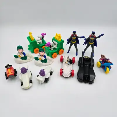 McDonald’s Happy Meal Toy Lot Of 12 Batman Batgirl Snoopy Luigi, View more