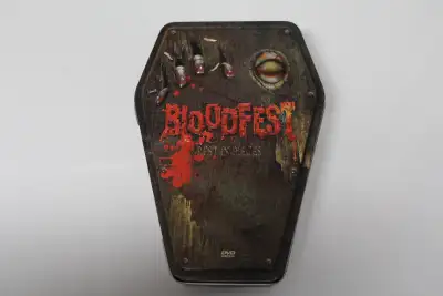 5 classic horror movies on dvd's in a tin box. No shipping. In St. Thomas.