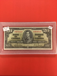 Canada $20    1937 Banknote EF