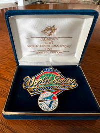 New in Box Toronto Blue Jays 1992 World Series Champion pin